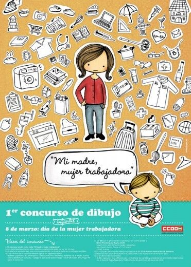 CCOO convocar el primer concurso infantil de dibujo 'Mi madre, mujer trabajadora'