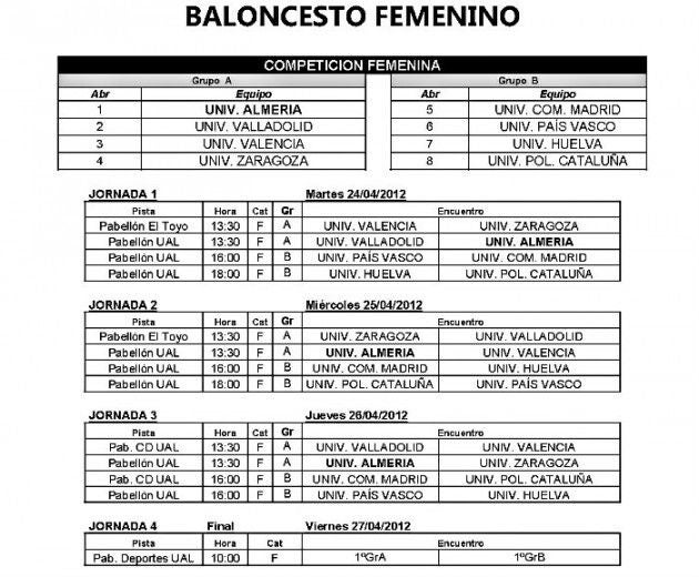El equipo de la UHU acude a la fase final del Nacional Universitario