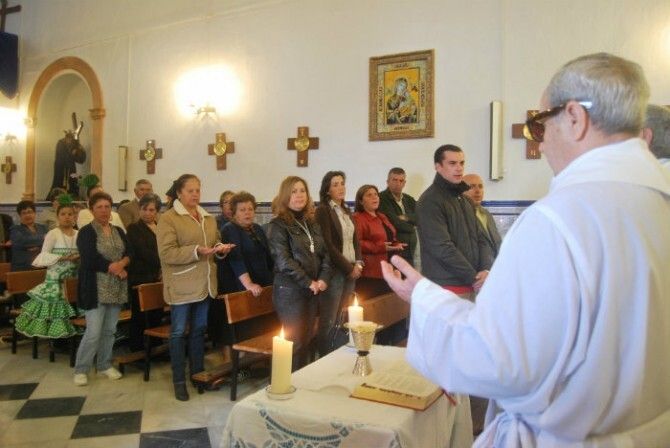 Misa de romeros en honor a la patrona de Pozo del Camino