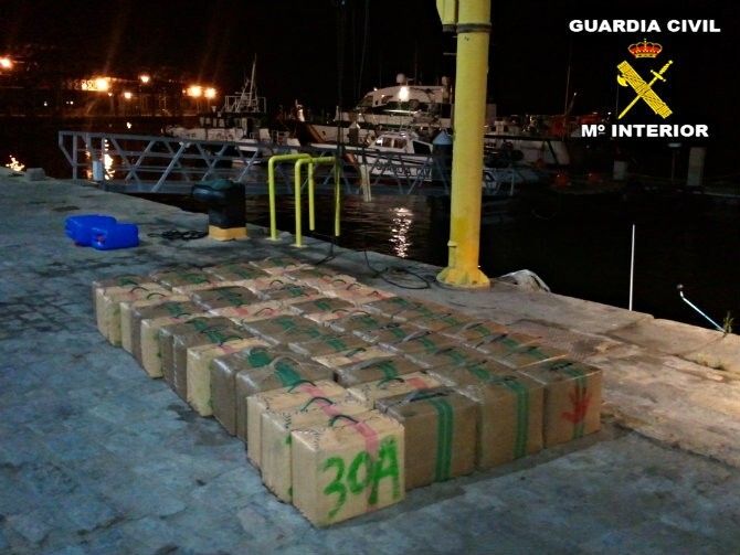 La Guardia Civil aborta una entrada de drogas en Huelva
