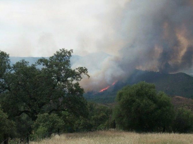 Un incendio declarado en Nerva obliga a activar el nivel de emergencia 1 del Plan Infoca