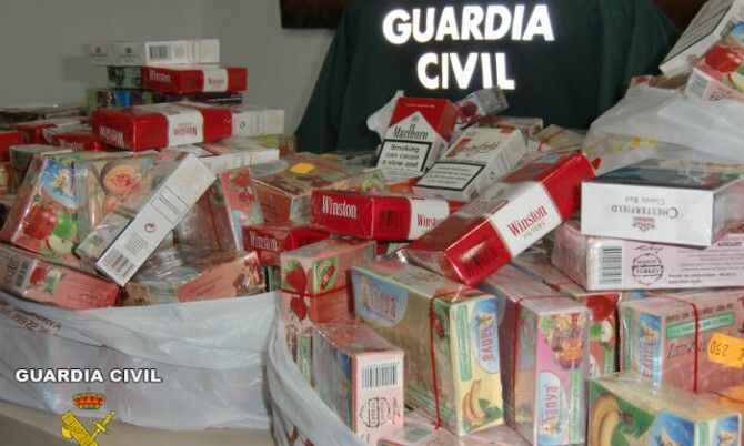 Operación contra el contrabando de tabaco en bazares chinos