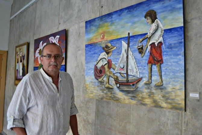 El artista extremeño José María Sanfélix expone hasta el 19 de julio en la Sala Teatro del Mar