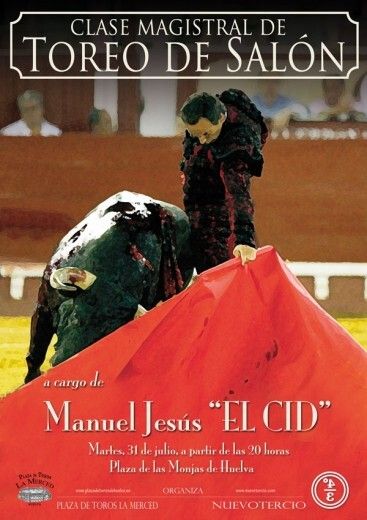 El Cid impartirá una lección de toreo de salón en la plaza de las Monjas