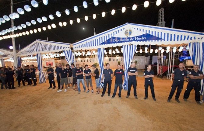 Los bomberos del Consorcio realizan un 'plante' en Colombinas