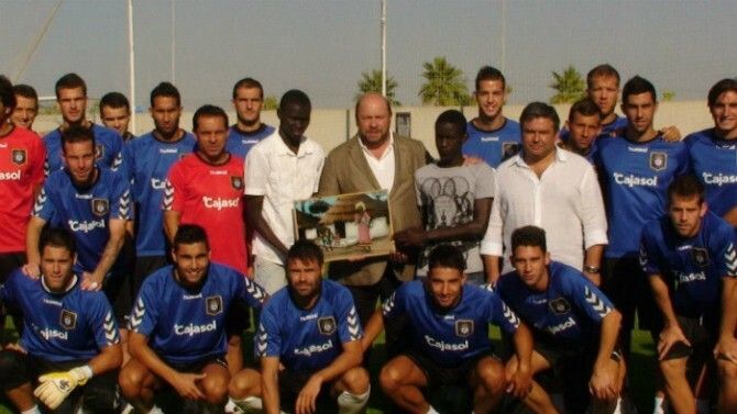 Despedida de los senegaleses Ibrahima Gueye y Fallou Diop