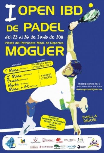 Abierto el plazo de inscripción para el I Open de Pádel