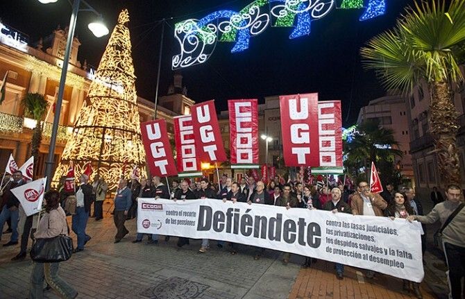 A la calle contra el recorte en las pensiones y las tasas judiciales