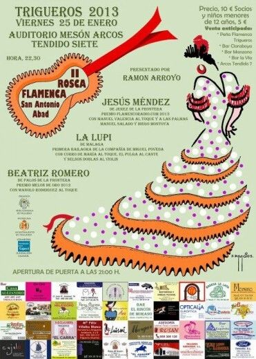 Jesús Méndez destaca en el cartel de la II Rosca Flamenca de Trigueros