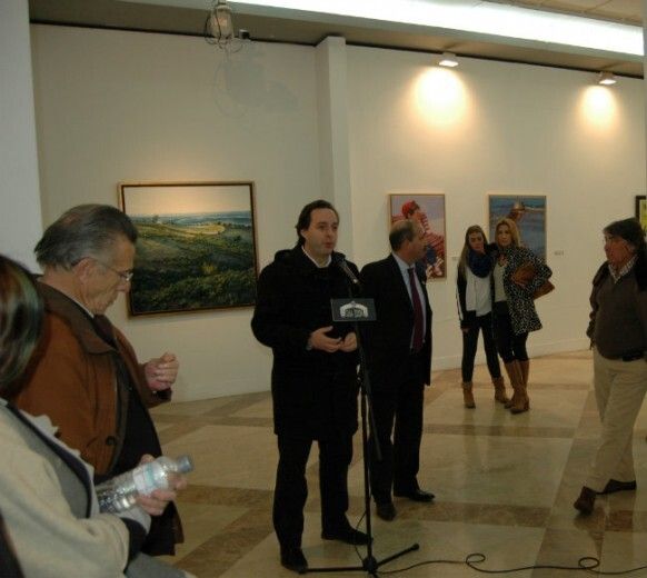 La Casa Colón alberga una exposición colectiva de la Asociación de Artistas Plásticos Onubenses