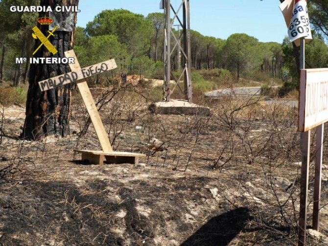 La Guardia Civil determina que cuatro incendios de la provincia se produjeron por imprudencias