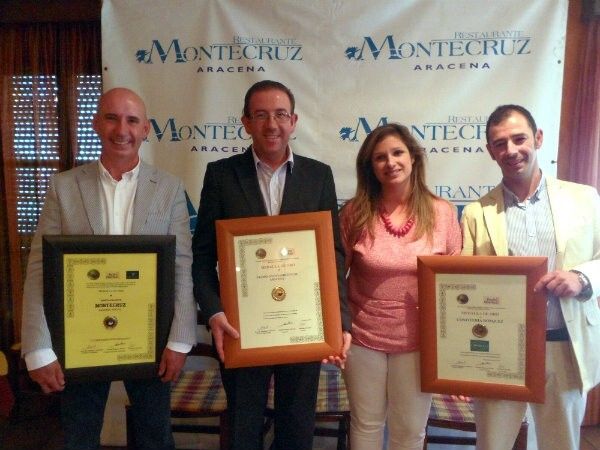 El Restaurante Montecruz de Aracena recibe la medalla de oro al premio nacional de gastronomía