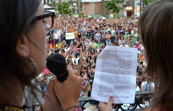 Más de tres mil 'indignados' se manifiestan en la capital contra el pacto del euro