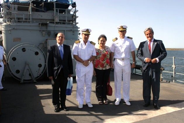 El patrullero Vencedora atraca en el muelle de Levante Sur con motivo de las Colombinas