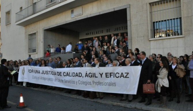 Concentración 'Por una Justicia de calidad, ágil y eficaz'