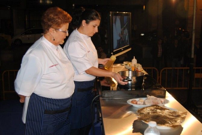 Cierre delicioso para el showcooking en la plaza de las Monjas