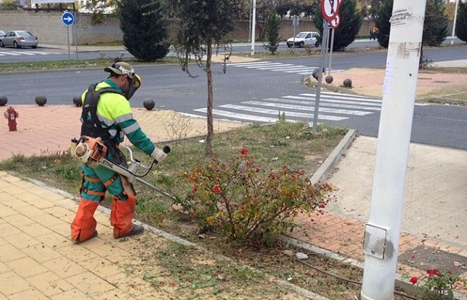 El Ayuntamiento de Huelva activa un plan de choque de limpieza y mantenimiento de zonas verdes