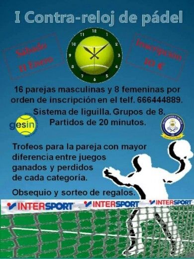 I Torneo Contra-Reloj de Pádel en el Real Club Recreativo de Tenis