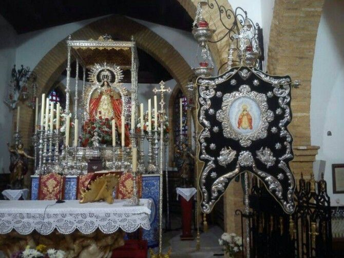 El simpecado de Villamanrique, de nuevo en Montemayor