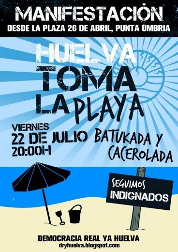 Los 'indignados' se manifiestan este viernes en Punta