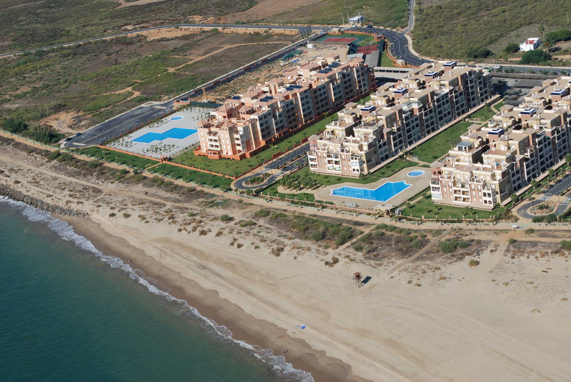 Vista aérea de la Playa de Los Haraganes