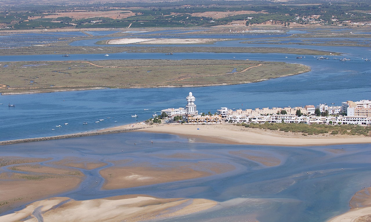 Vista aérea de la Playa de Isla Cristina