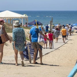 Foto de archivo de la playa de Punta Umbría