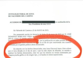 Apercibimiento para Con Andalucía en Valverde por publicar un acta de la Junta Electoral con todos los datos