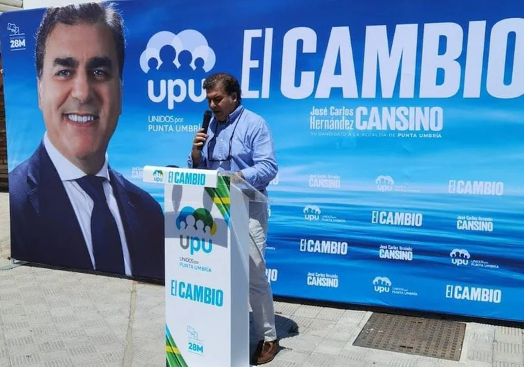 Hernández Cansino en un acto de esta campaña electoral