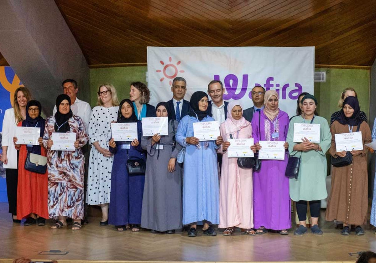 Algunas de las mujeres participantes
