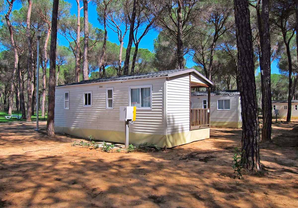 Bungalow en un camping de la provincia