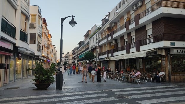 Calle Ancha, en la localidad costera de Punta Umbría