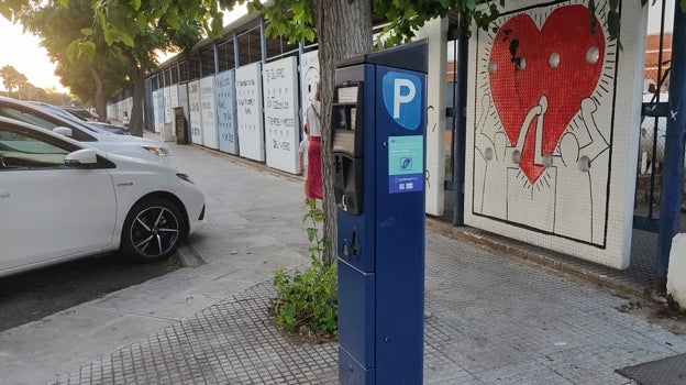 Parquímetro de la zona ORA en la localidad puntaumbrieña