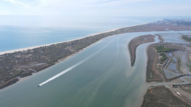 Vista aérea de la Flecha de El Rompido