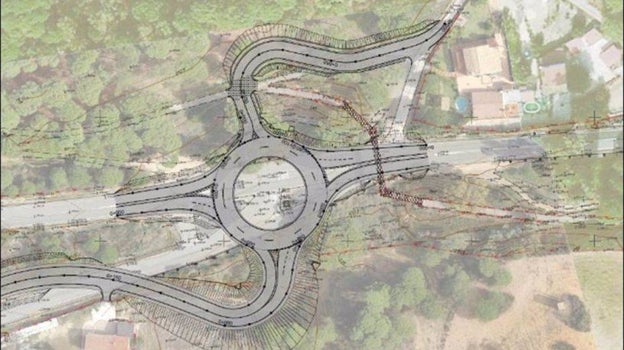 Última glorieta licitada en la N-435, a la altura de Valverde del Camino