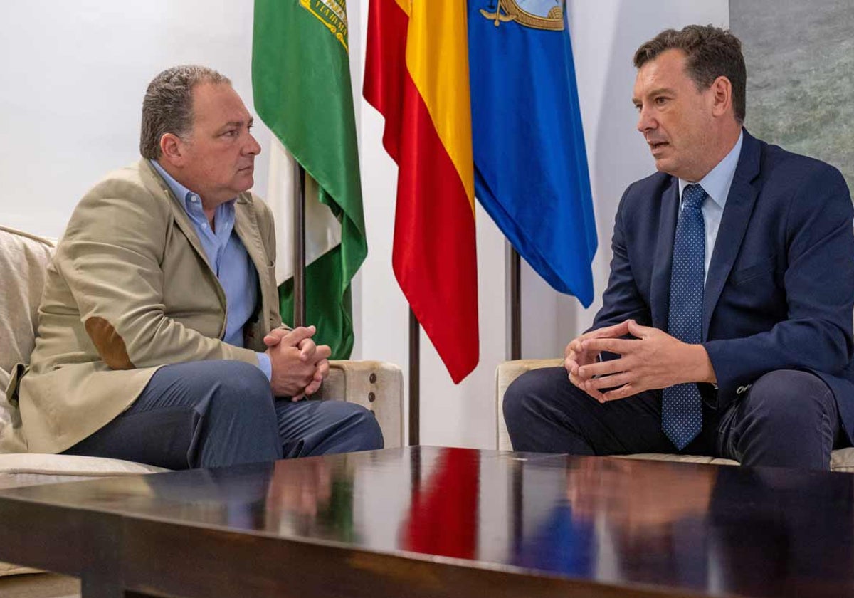Toscano y Santana reunidos en la Diputación