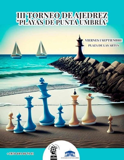 La plaza de las artes acoge este viernes el tercer Torneo de Ajedrez 'Ciudad de Punta Umbría'
