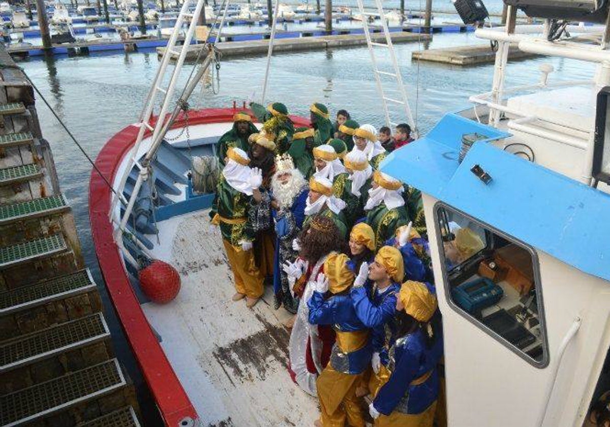 Foto de archivo de los Reyes Magos en Punta Umbría