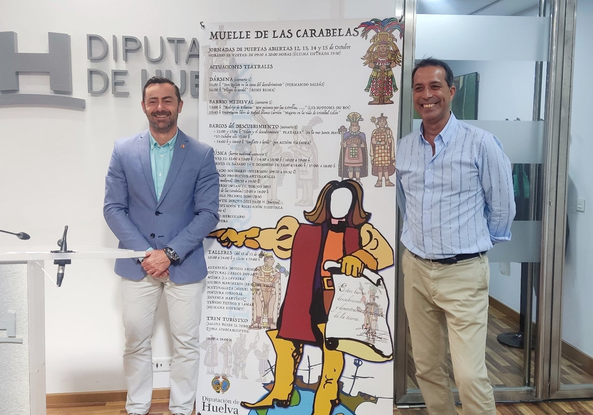 Juan Daniel Romero y Agustín Medina presentan la programación del Muelle de las Carabelas