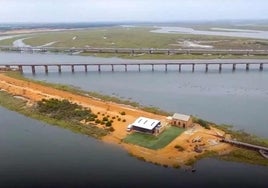La Junta retrasa a 2024 las obras de la vía del Odiel tras los «grandes destrozos» de la borrasca 'Bernard'