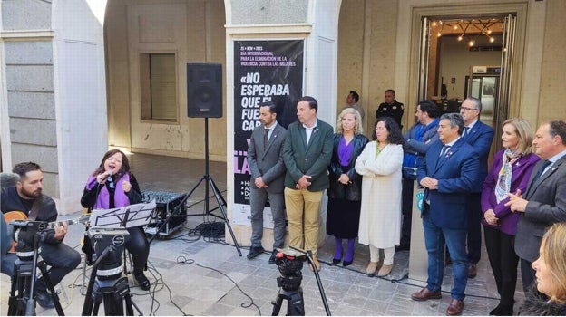 Actuación musical tras la lectura del manifiesto