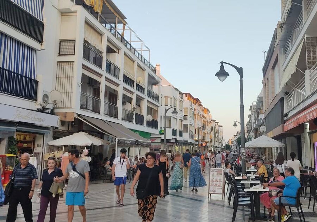 Vista de la calle Ancha de Punta Umbría