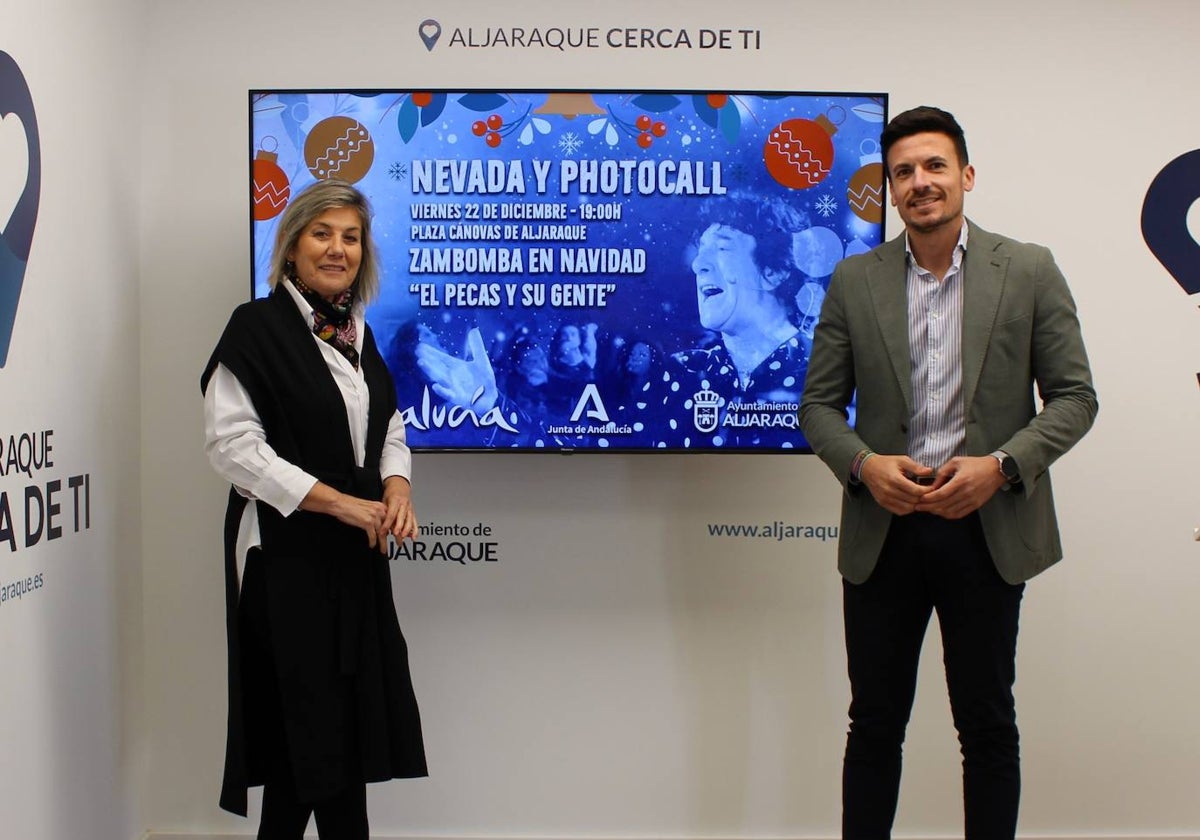 La presentación en el Ayuntamiento de Aljaraque de la 'Zambomba en Navidad' de este viernes