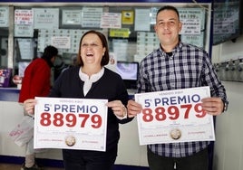 Huelva se queda con parte de los quintos premios de la Lotería de Navidad 2023