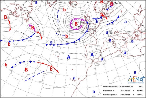 El tiempo en Huelva: Anticiclón y viernes tonto con algo de riesgo de lluvia para acabar el año