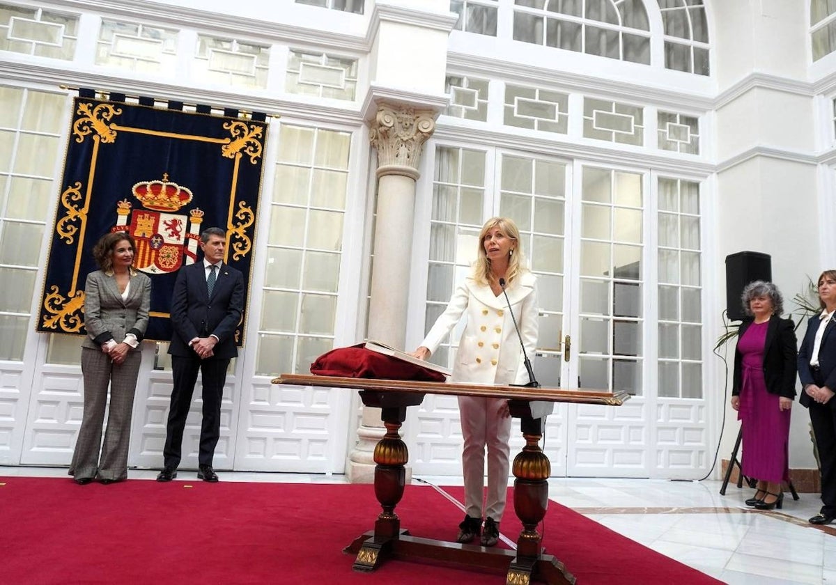 María José Rico en su toma de posesión