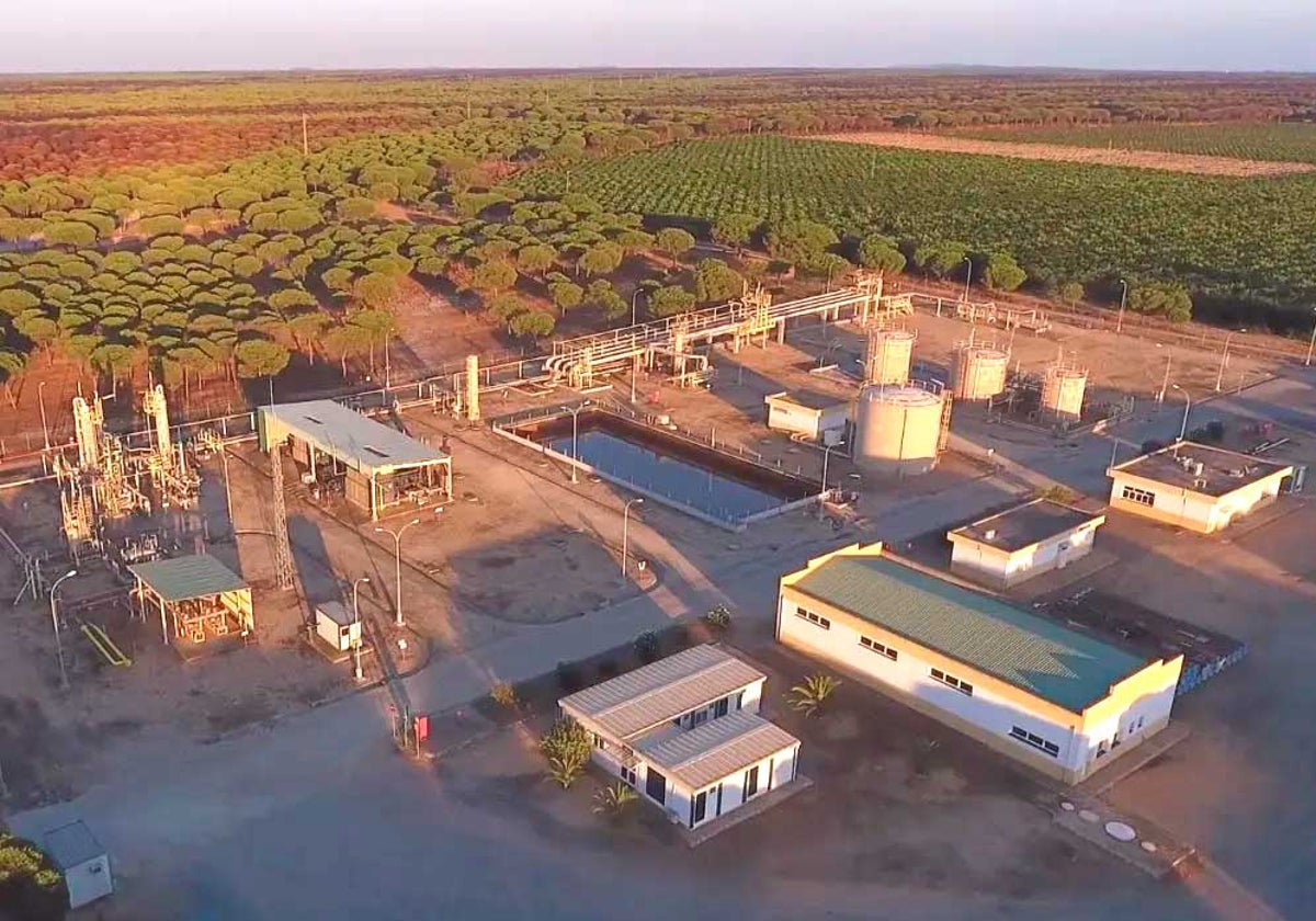 Instalaciones de la compañía vinculadas al proyecto 'Poseidón' próximas a Mazagón