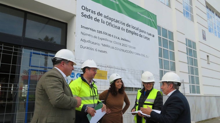 Las obras de la nueva oficina del SAE de Lepe, en su recta final