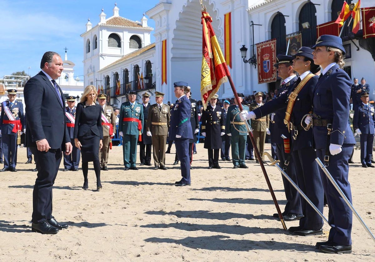 David Toscano en la Jura de Bandera civil en El Rocío