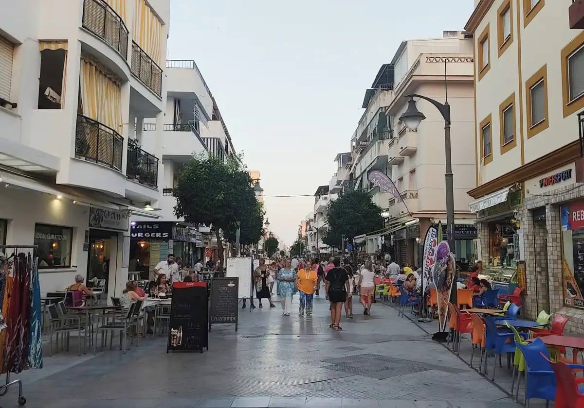 Vista de la calle Ancha de Punta Umbría